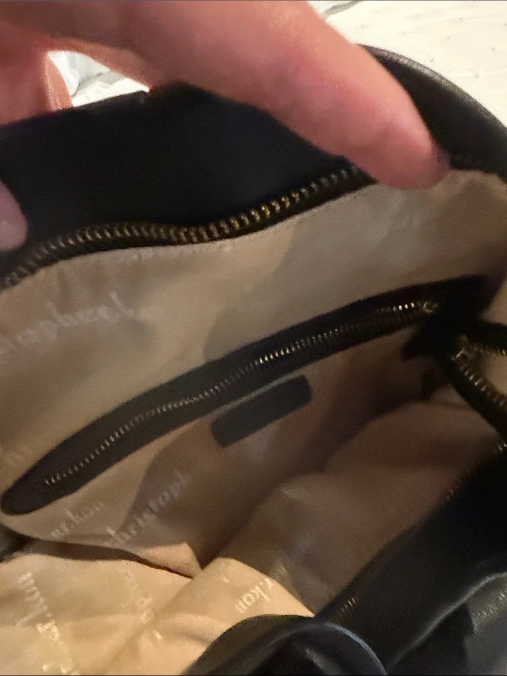 Black Leather Hobo Bag with Braided Detail